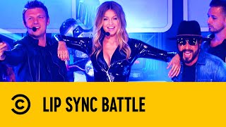 Gigi Hadid Slays In Her quotLarger Than Lifequot Performance With The Backstreet Boys  Lip Sync Battle [upl. by Pentheam122]