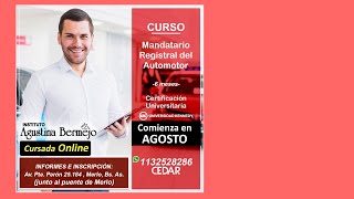 Curso MANDATARIO DEL AUTOMOTOR [upl. by Ljoka]