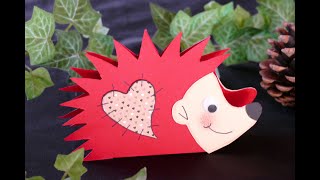 DIY Igelaufsteller – Tischdeko–DIY Serviettenhalter–Geldgeschenke präsentieren–DIY hedgehog adjuster [upl. by Nereil]