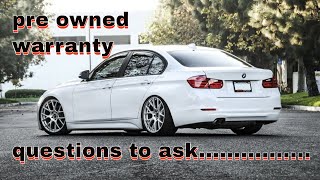 BMW AND PRE OWN WARRANTY QUESTIONS [upl. by Pasco]