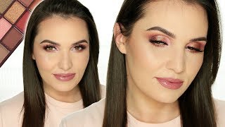 🌹 PRZEGADANY TUTORIAL Dziewczęcy makijaż paletką Chocolate Rose Gold Makeup Revolution 🌹 [upl. by Denman715]