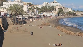 November 12th 2024 Beach Walk Benalmadena Malaga Province Spain [upl. by Oleusnoc843]