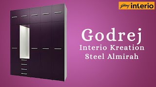 Godrej Interio Kreation Steel Wardrobe I Top Selling Brand In Customized Metal Almirah and Cupboard [upl. by Enelhtak]