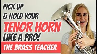 ⭐ How to Hold Tenor Horn  Beginner Lesson 2 [upl. by Icats884]