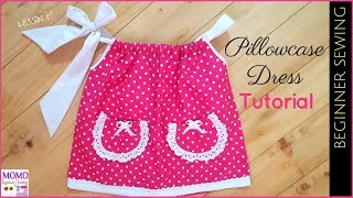 Sew an Easy Pillowcase Dress for a Special Little Girl [upl. by Ahsatel433]