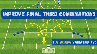 Improve Final Third Combinations  3 Atacking Variation 4v6 [upl. by Anabal]