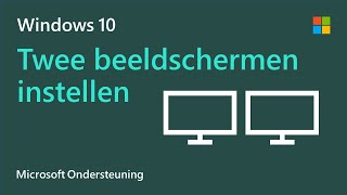 Meerdere beeldschermen instellen in Windows 10  Microsoft [upl. by Noswad922]