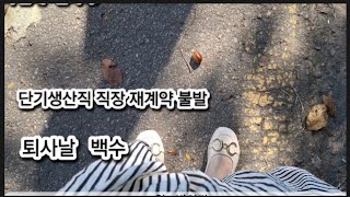 《16》40대 생산직 직장인6개월 단기계약직 재계약 불발퇴사백수 [upl. by Teevens]