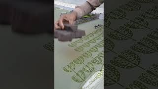 Block Printing on Fabric StepbyStep Demonstration [upl. by Colligan]