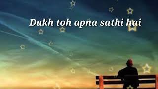 Rahi manwaDosti movie Mohammed Rafi motivational whatsapp status [upl. by Amsirak204]