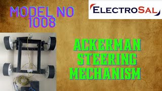 ACKERMAN STEERING MECHANISM ROBOT  Engineering  electrical  electronic  diploma  mechanical [upl. by Ynohtona]