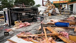 Houston Rocked by Severe Storm with 100 MPH Winds [upl. by Tessler230]