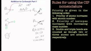 Addition to carbonyls part 1 A Chemistry Tutorial [upl. by Nadroj]