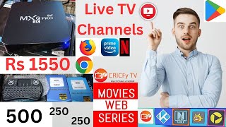 New MXQ Pro 4K 5G 4GB 32GB Android 111 TV Box with Live TV Channels Movies Web Series Lifetime Free [upl. by Eizeerb]