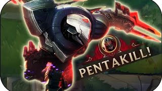 PENTAKILL ZED MID  League of Legends Gameplay deutsch [upl. by Coppins]