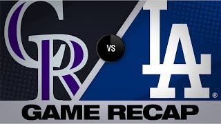 Bellingers grand slam lifts Dodgers to win  RockiesDodgers Game Highlights 92219 [upl. by Adalai]