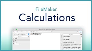 FileMaker Calculation Basics [upl. by Coleville]