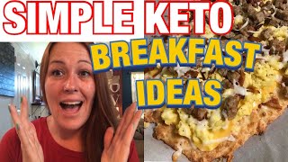 KETO BREAKFAST OPTIONS  easy keto meal ideas [upl. by Ozne644]