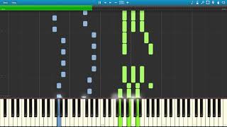 Initial D  Running in The 90s Piano Tutorial Synthesia [upl. by Kaliope281]