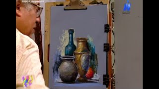 برنامج  مع طه القرني  دراسة رسم طبيعة صامتة بالسوفت باستيل 172024 [upl. by Dalila]