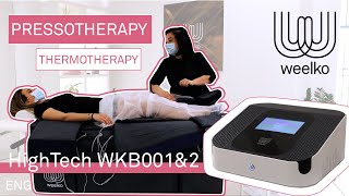 EN PRESSOTHERAPY and THERMOTHERAPY with WKB001 amp WKB002  Weelko [upl. by Tombaugh]