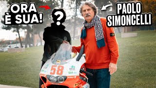 CONSEGNO LAPRILIA RS250 AL VINCITORE ❤️ CON PAOLO SIMONCELLI🔥 [upl. by Dust522]