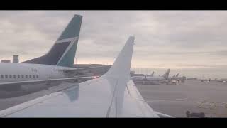 Flair Airlines F81614 YYZJFK Airport Boarding Pushback Start up and Takeoff from Toronto Pearson [upl. by Cherye224]