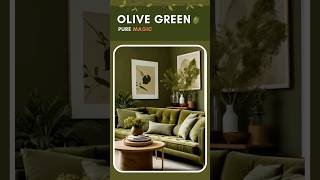 🌱 Popular Olive Green Interior Trends of Green🌱 shorts OliveGreen InteriorDesign [upl. by Introk]