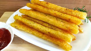 🍟 Crunchy Potato Garlic Sticks Recipe  Shkopinj Krokant Me Patate [upl. by Anatak]