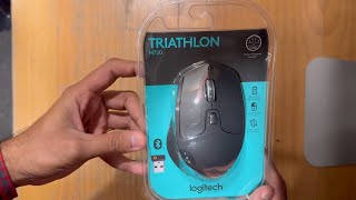 logitech  M720 TRIATHLON  MultiDevice Wireless Mouse with Hyperfast Scrolling  Unboxing [upl. by Nibor]