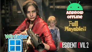 Resident Evil 2 REMAKEAndroid Gameplay WINLATOR  Snapdragon 870 No RootUBL Test New Box64 [upl. by Coad]