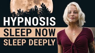 Fall Asleep in Minutes  Deep Sleep Meditation Hypnosis Female Voice [upl. by Nessah]