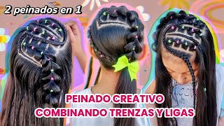 2 HERMOSOS PEINADOS FACILES DE HACER  PEINADOS PARA NIÑAS  2 EASY amp QUICK HAIRSTYLES [upl. by Theresita]