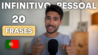 20 FRASES para APRENDERMOS o Infinitivo Pessoal [upl. by Josi]