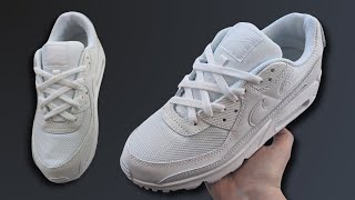 HOW TO DIAMOND LACE NIKE AIR MAX 90s EASY WAY [upl. by Vincenta33]