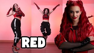 RED ❤️ Descendants 👑 Tutorial Coreografía 🔥paso a paso 🔥 [upl. by Mcclish]