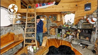 SNOWBOARD PRO Built a Sublime OFFGRID TINY HOME [upl. by Kline230]