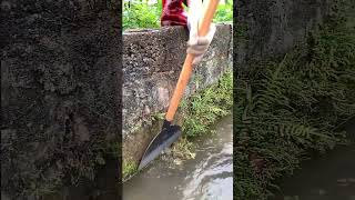 Ditch moss removal process Good tools and machinery can increase work efficiency [upl. by Nohpets]