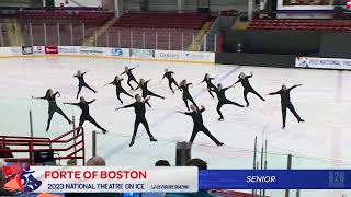 Forte of Boston  SENIOR Choreographic Exercise CE  2023 Theatre on Ice Nationals [upl. by Goodwin]