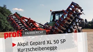 Leicht und Preiswert Akpil Kurzscheibenegge Gepard XL 50 SP  profi Fahrbericht [upl. by Eahsan]