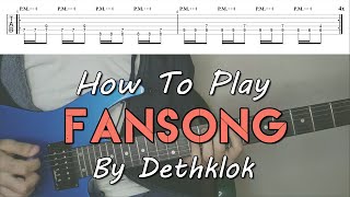 How To Play quotFansongquot By Dethklok Full Song Tutorial With TAB [upl. by Castorina]