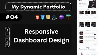 Responsive Dashboard Analytics amp Reporting  Build Portfolio Website Html CSS JavaScript Bootstrap [upl. by Reeve]