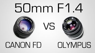 Canon FD VS Olumpus Zuiko  Battle of 50mm F14 Primes  Part 2 [upl. by Eseila888]