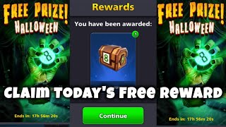 Claim Halloween Hunt Treasure Box Free Reward 8 Ball Pool [upl. by Tobye]