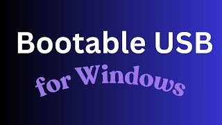 How to Create a Bootable USB Pen Drive for Windows 781011 [upl. by Eirac498]