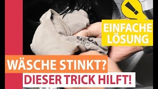 Wäsche stinkt oder Kleidung riecht muffig nach dem Wäsche waschen Dieser Trick hilft sofort [upl. by Barbur]