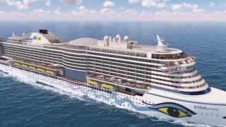 AIDAprima Rundflug um den Neubau von AIDA Cruises [upl. by Rania]