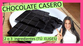 Cómo hacer CHOCOLATE CASERO 👉 En tableta o para cobertura [upl. by Inahpets715]