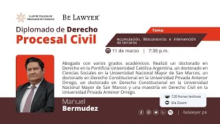 6 Acumulación litisconsorcio e intervención de terceros  Be Lawyer [upl. by Colline]