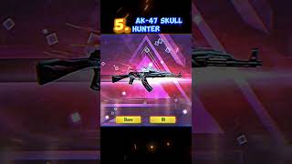 TOP 10 BEST AK 47 GUN SKINS IN FREE FIRE shorts freefire [upl. by Swift]